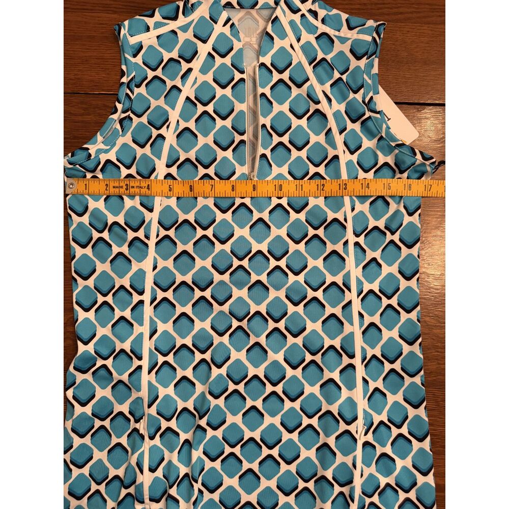 NWT Tail Activewear Sleeveless Quarter Zip Golf Dress Blue Size S - Picture 7 of 10